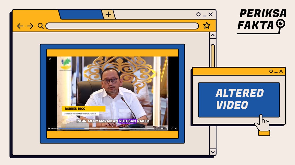 Salah, Video Sekjen Kemensos Janjikan Tunjangan kepada TKI