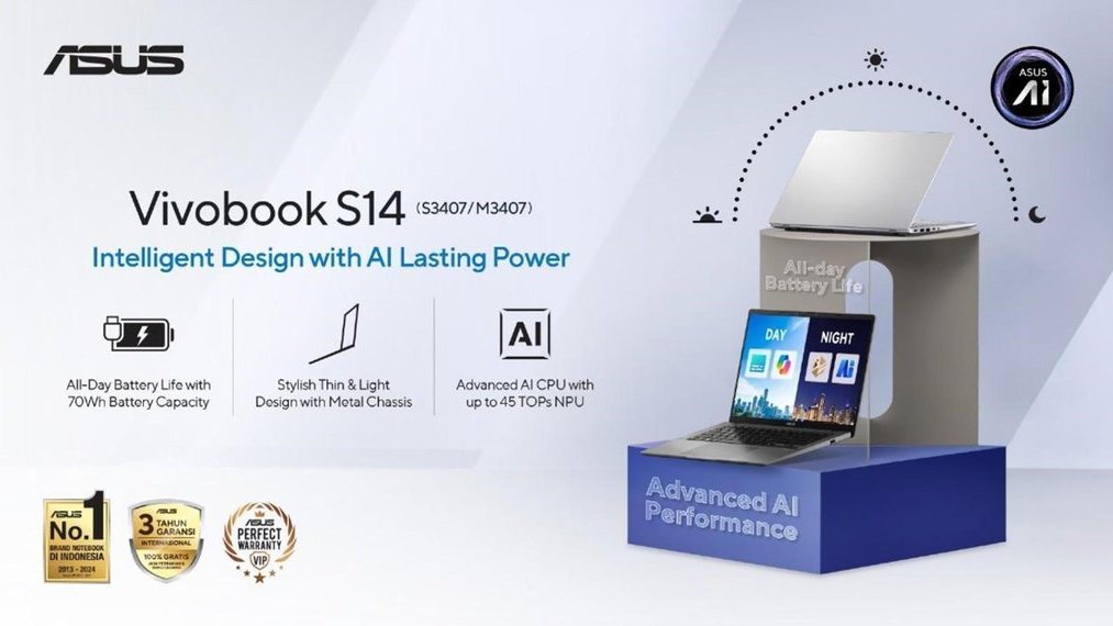 Review ASUS Vivobook S14, Laptop AI Terbaru Tipis dan Powerful Review ASUS Vivobook S14, Laptop AI Terbaru Tipis dan Powerful