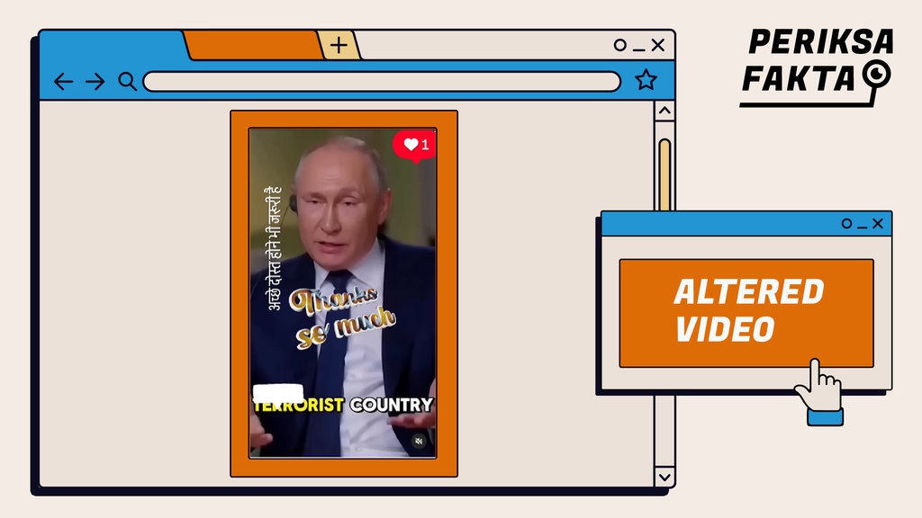 Tidak Benar Video Vladimir Putin Sebut Pakistan Negara Teroris