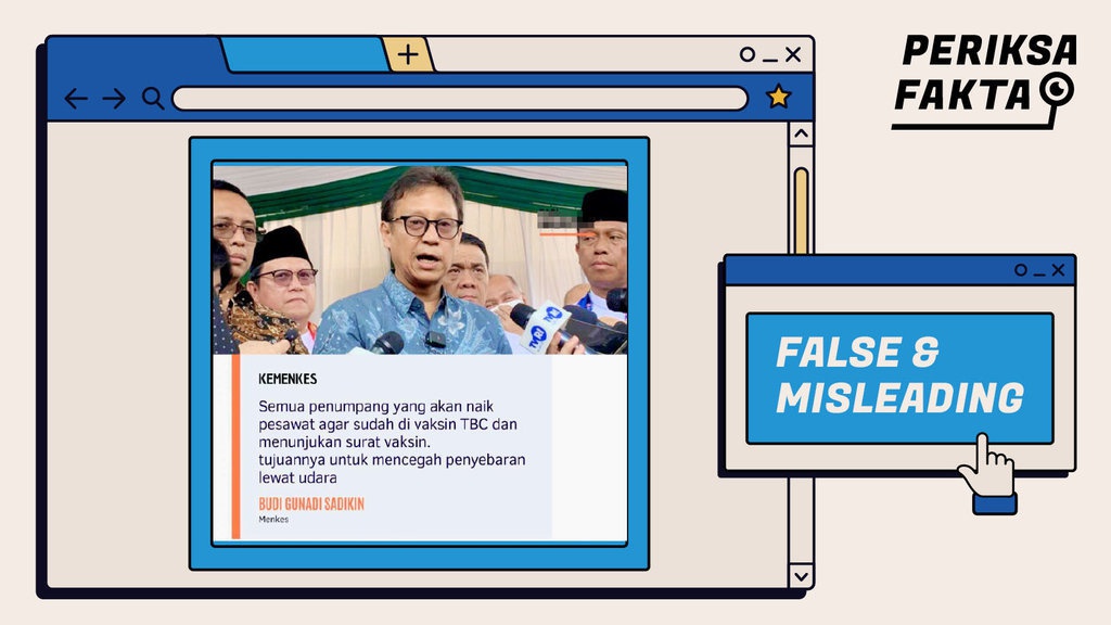 Apa Iya Pemerintah Wajibkan Penumpang Pesawat Vaksin TBC? Apa Iya Pemerintah Wajibkan Penumpang Pesawat Vaksin TBC?