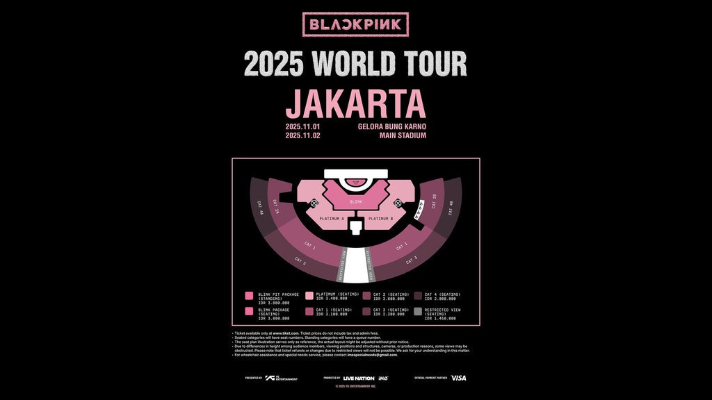 Link Beli Tiket Konser Blackpink Jakarta 2025: Cek Denah & Harga