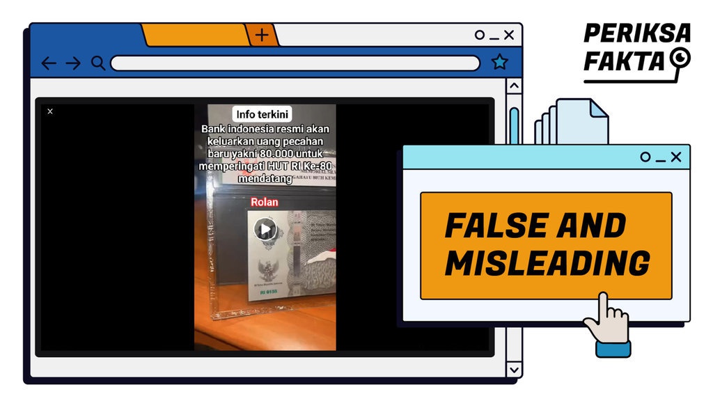 Hoaks BI Luncurkan Uang Pecahan Rp80.000 Peringatan HUT RI ke-80 Hoaks BI Luncurkan Uang Pecahan Rp80.000 Peringatan HUT RI ke-80