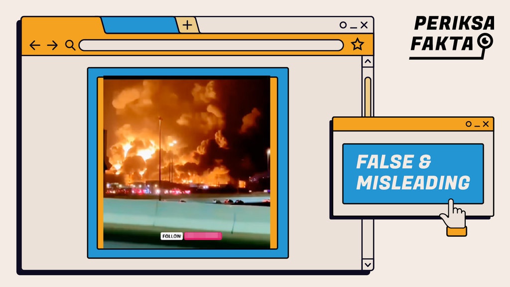 Tidak Benar Video Dampak Serangan Rudal Iran di Haifa Israel