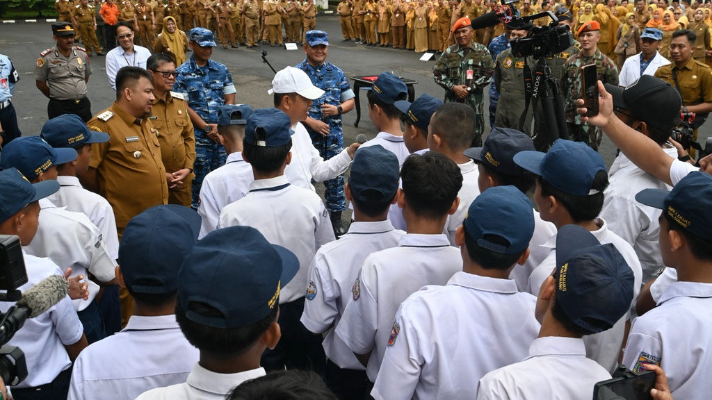 50 Siswa SMP/MTS Subang Masuk Barak Militer di Lanud Suryadarma