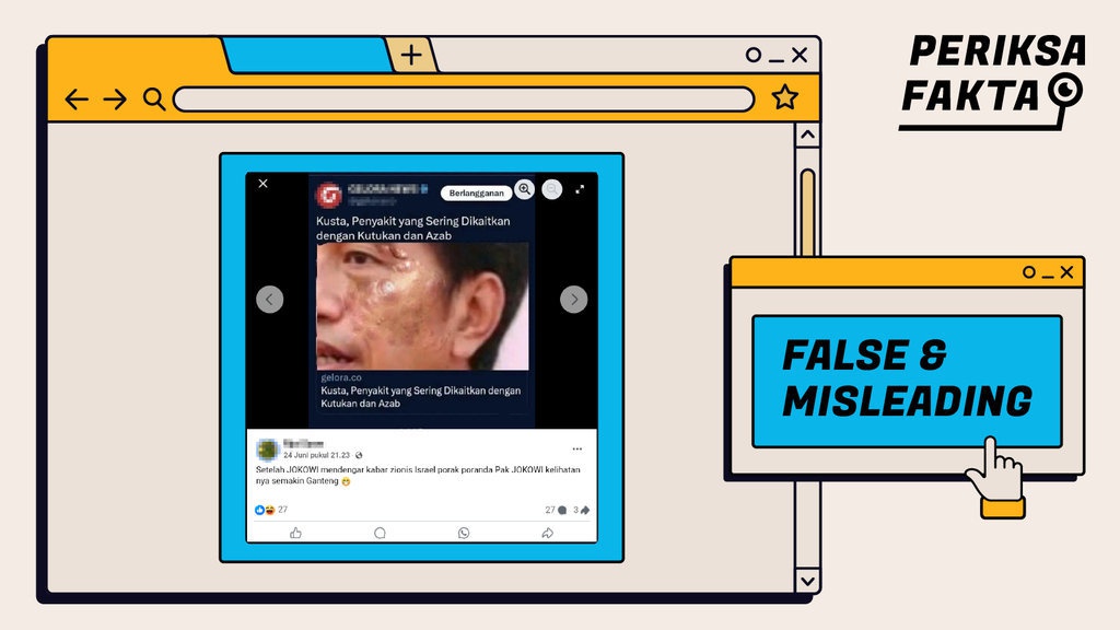 Hoaks Tangkapan Layar Artikel Bernarasi Jokowi Terkena Kusta Hoaks Tangkapan Layar Artikel Bernarasi Jokowi Terkena Kusta