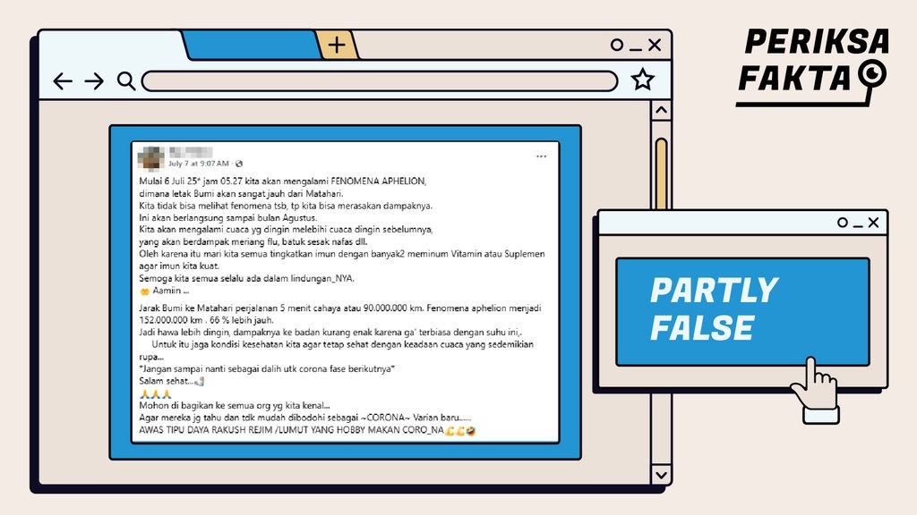 Apa Iya Suhu Juli-Agustus 2025 Lebih Dingin karena Aphelion? Apa Iya Suhu Juli-Agustus 2025 Lebih Dingin karena Aphelion?