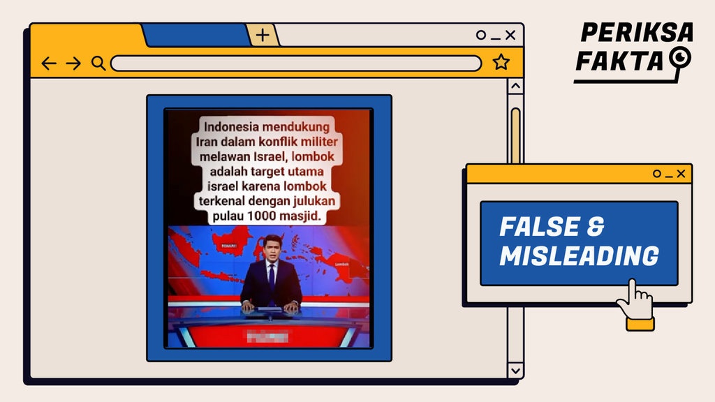 Hoaks, Lombok Akan Jadi Target Serangan Militer Israel Hoaks, Lombok Akan Jadi Target Serangan Militer Israel