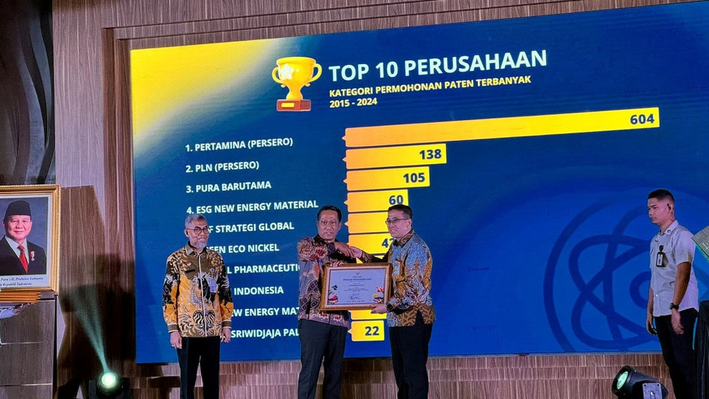 Paten Terbanyak, Pertamina Raih Apresiasi Kekayaan Intelektual