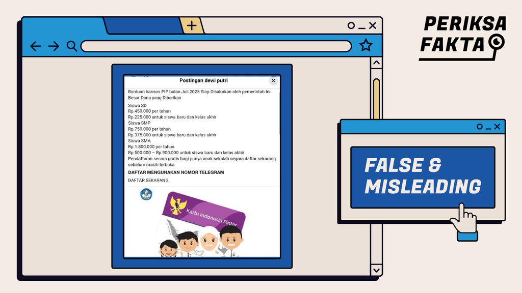 Hoaks Tautan Pendaftaran PIP Periode Juli 2025 Hoaks Tautan Pendaftaran PIP Periode Juli 2025