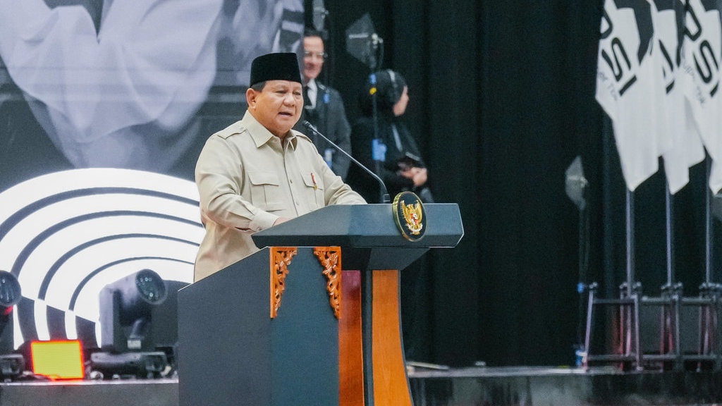 Canda Prabowo di Kongres PSI: Ajak Semua Partai Gabung Jadi Satu Canda Prabowo di Kongres PSI: Ajak Semua Partai Gabung Jadi Satu