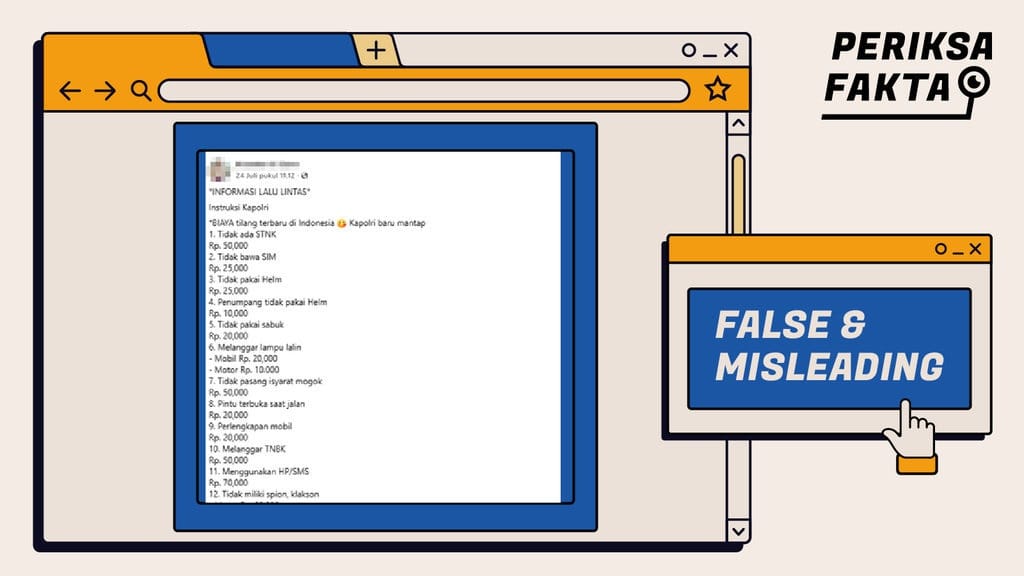 Hoaks Tarif Denda Tilang Kepolisian Juli 2025