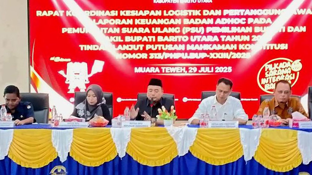 Kesiapan PSU Kedua Pilkada Barito Utara Capai 99 Persen