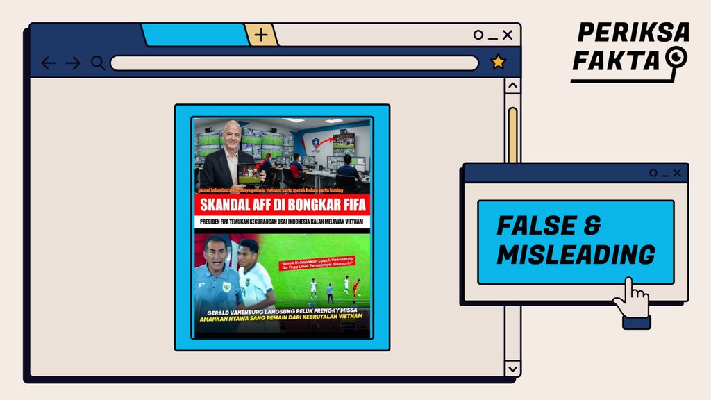 Hoaks FIFA Ungkap Kecurangan Timnas Vietnam Saat Lawan Indonesia Hoaks FIFA Ungkap Kecurangan Timnas Vietnam Saat Lawan Indonesia