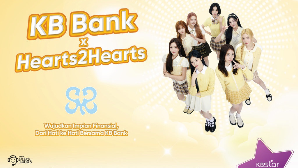 KB Bank Gandeng Girl Group Hearts2Hearts Jadi Brand Ambassador