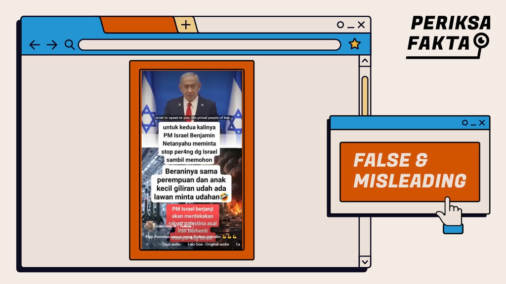 Video Netanyahu Berjanji Merdekakan Palestina, Apa Benar? Video Netanyahu Berjanji Merdekakan Palestina, Apa Benar?