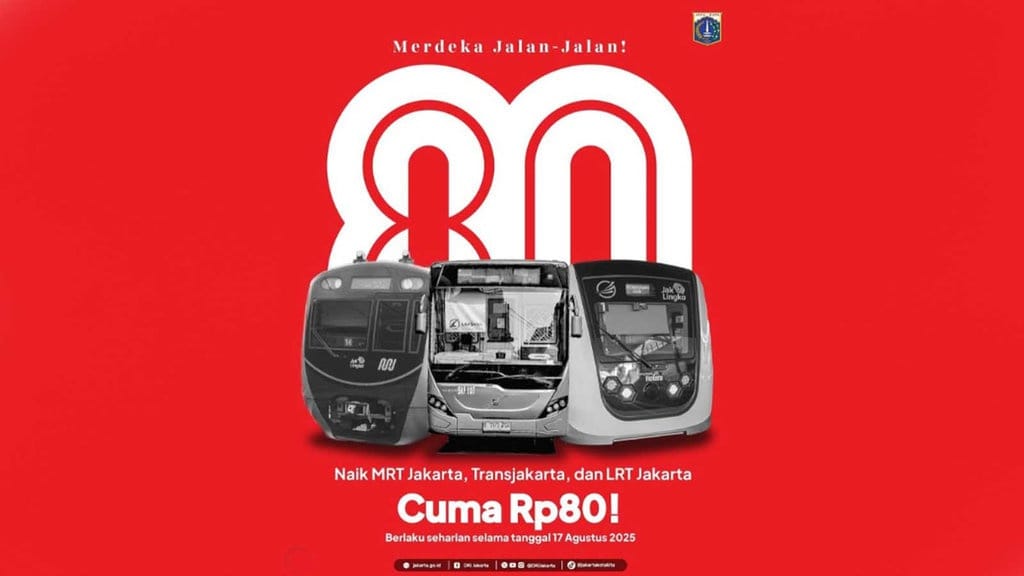 Diskon LRT, MRT, TransJakarta Rp80 Sampai Jam Berapa? Diskon LRT, MRT, TransJakarta Rp80 Sampai Jam Berapa?