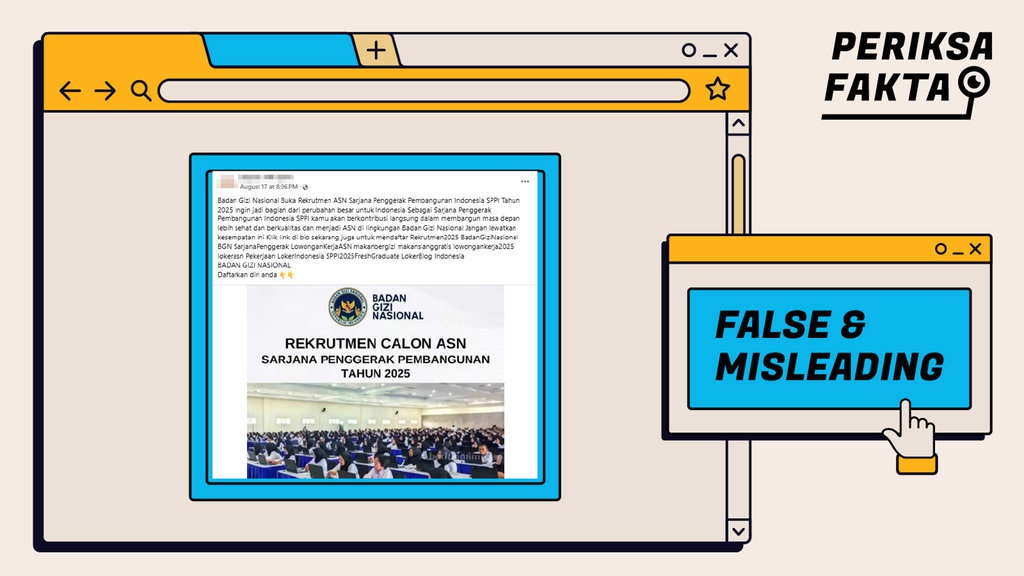 Hoaks Tautan Pendaftaran SPPI 2025 Mengatasnamakan BGN Hoaks Tautan Pendaftaran SPPI 2025 Mengatasnamakan BGN