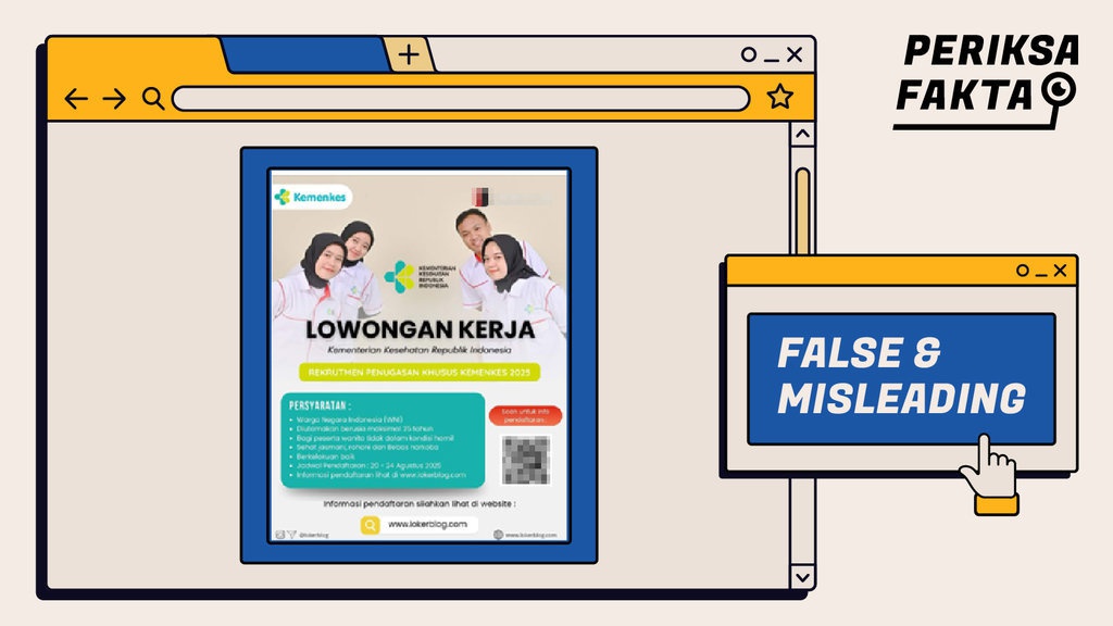 Hoaks Tautan Rekrutmen Penugasan Khusus Kemenkes Agustus 2025 Hoaks Tautan Rekrutmen Penugasan Khusus Kemenkes Agustus 2025