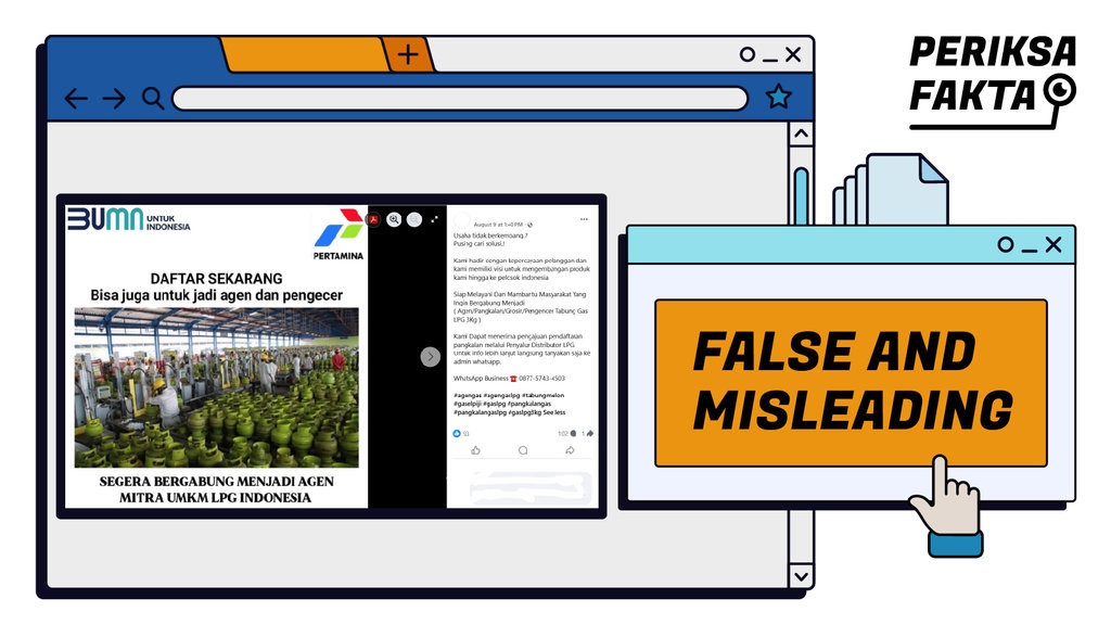 Hoaks Pendaftaran Agen Mitra UMKM Pengecer LPG via Media Sosial