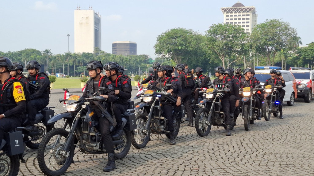 Polda Metro Jaya Gelar Patroli Skala Besar di Jalanan Jakarta