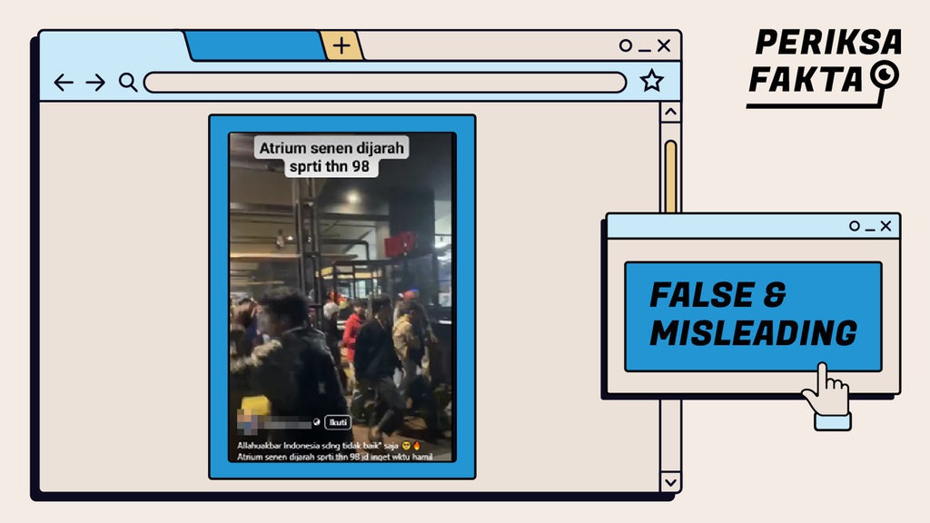 Tidak Benar Mall Atrium Senen Dijarah Massa Tidak Benar Mall Atrium Senen Dijarah Massa