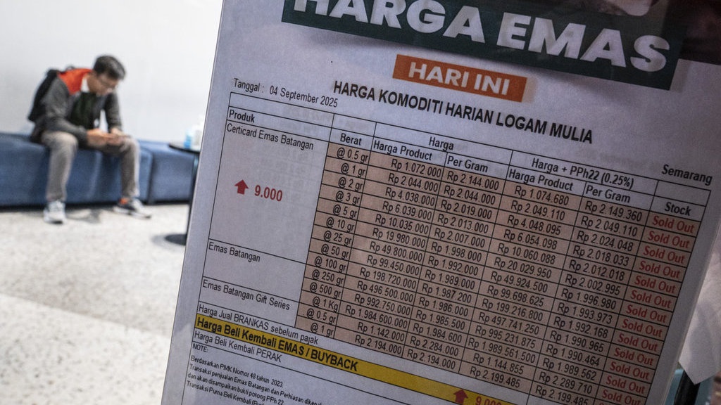 Harga Emas Dunia Ambrol, Emas Antam Turun Rp29 Ribu Hari Ini Harga Emas Dunia Ambrol, Emas Antam Turun Rp29 Ribu Hari Ini