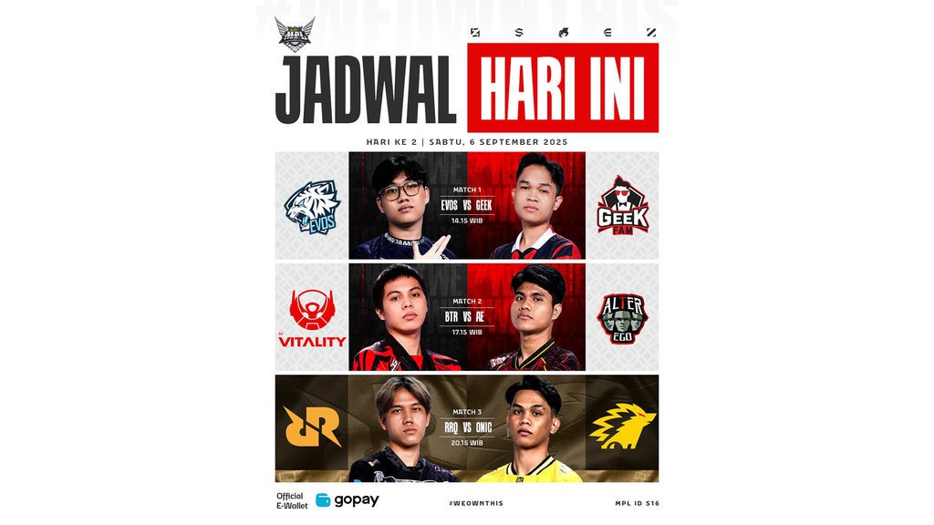 Update Klasemen MPL S16 Hari Ini: ONIC Taklukkan NAVI 1-2 Update Klasemen MPL S16 Hari Ini: ONIC Taklukkan NAVI 1-2