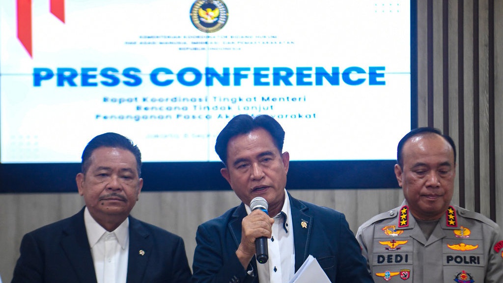 Yusril: Tahanan Demo Akhir Agustus Tak Ada Dijerat Pasal Makar