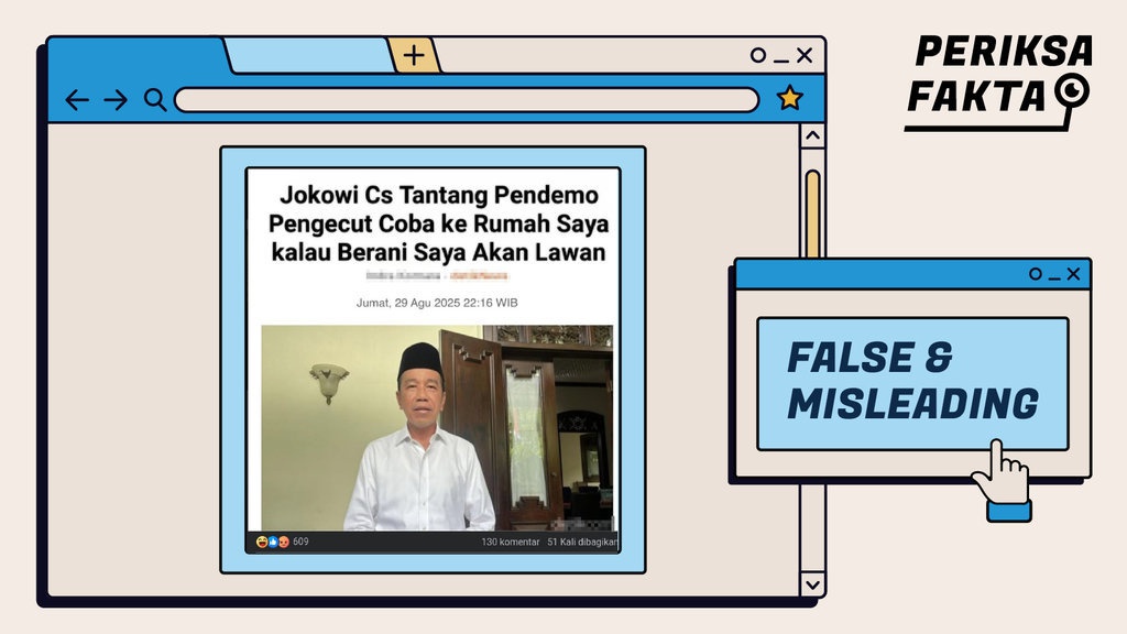 Hoaks Jokowi Tantang Pendemo Datang ke Rumahnya Hoaks Jokowi Tantang Pendemo Datang ke Rumahnya