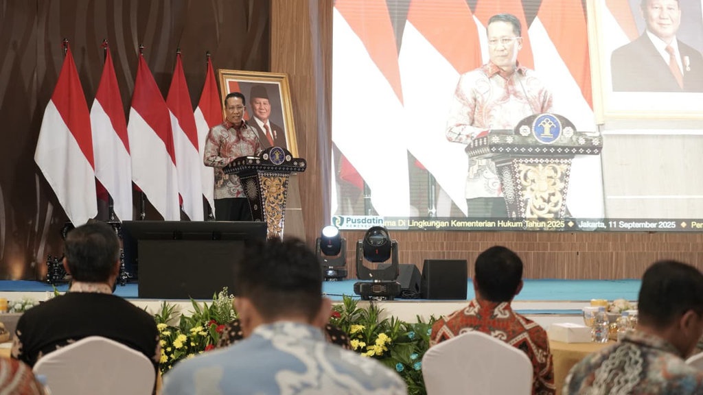 Menkum Minta Tak Ada Ego Sektoral Usai Teken Kerja Sama K/L