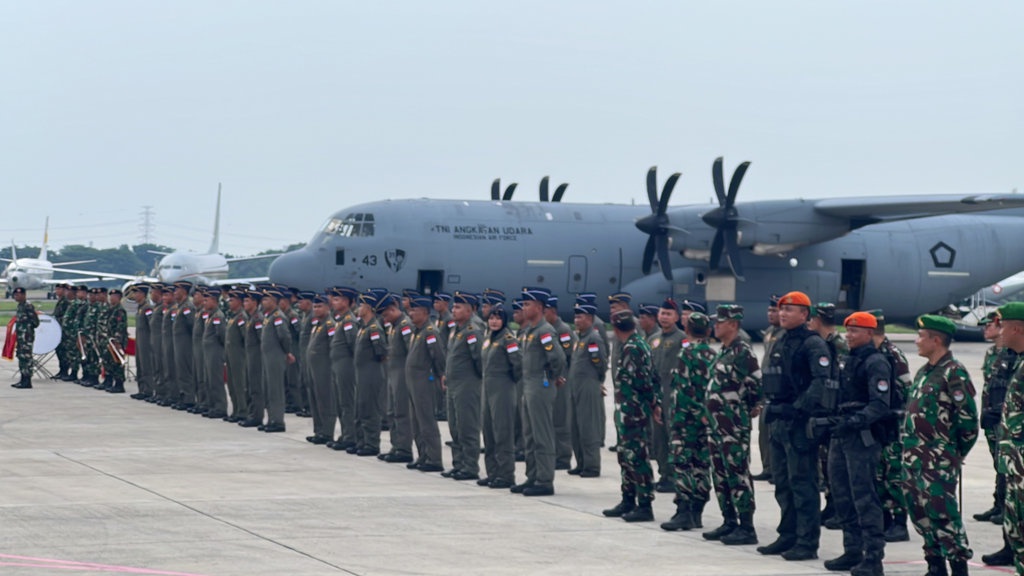 Satgas Garuda Merah Putih Pulang Usai Misi Kemanusian untuk Gaza Satgas Garuda Merah Putih Pulang Usai Misi Kemanusian untuk Gaza
