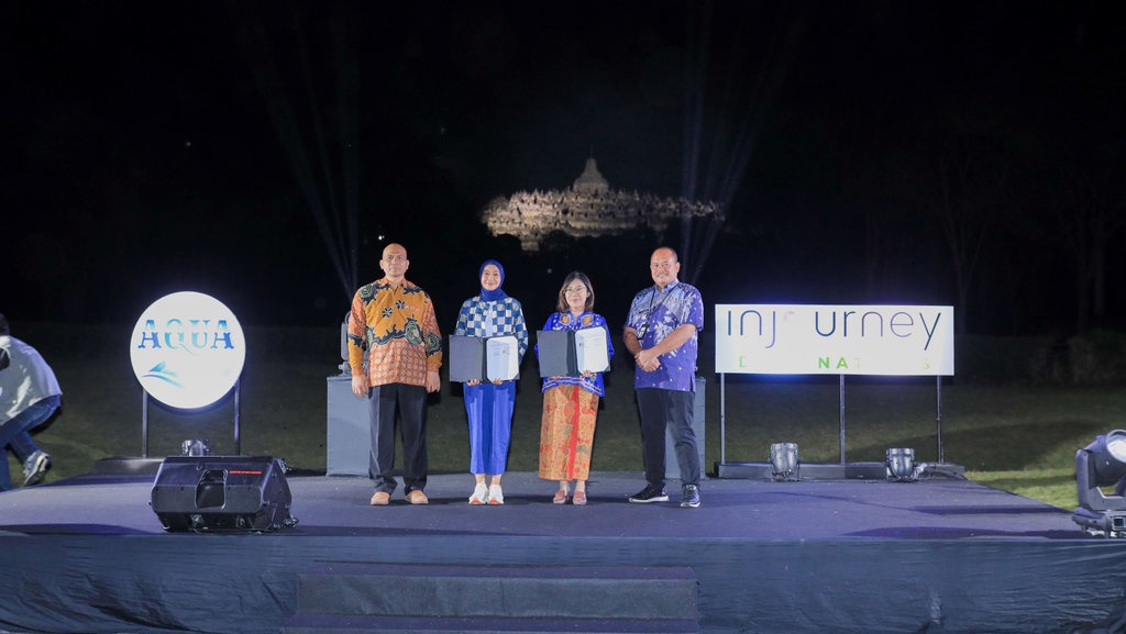 AQUA Menjadi Partner Hidrasi InJourney, Dukung Wisata Sehat
