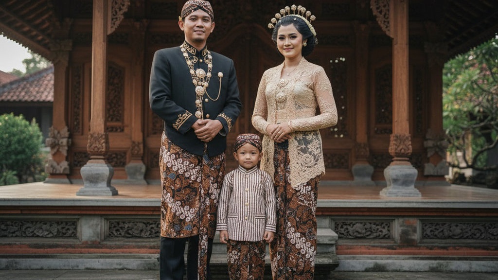 Prompt Gemini AI Foto Keluarga Pakaian Adat Jawa
