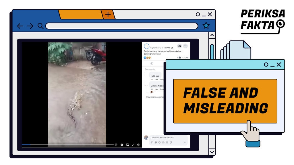 Benarkah Video Buaya Masuk Permukiman saat Banjir Bali 2025? Benarkah Video Buaya Masuk Permukiman saat Banjir Bali 2025?