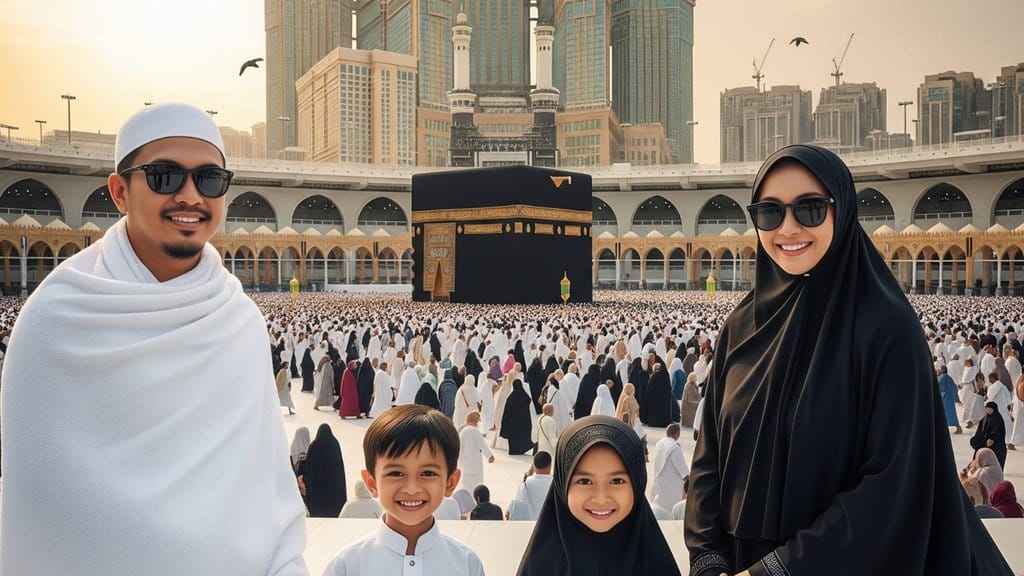 20 Kumpulan Prompt AI Gemini Foto di Mekah Depan Kabah