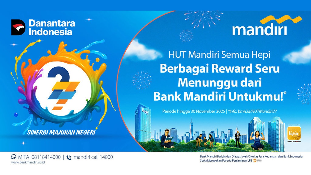 Promo HUT Bank Mandiri ke-27, Ada Hadiah Liburan ke Jepang! Promo HUT Bank Mandiri ke-27, Ada Hadiah Liburan ke Jepang!