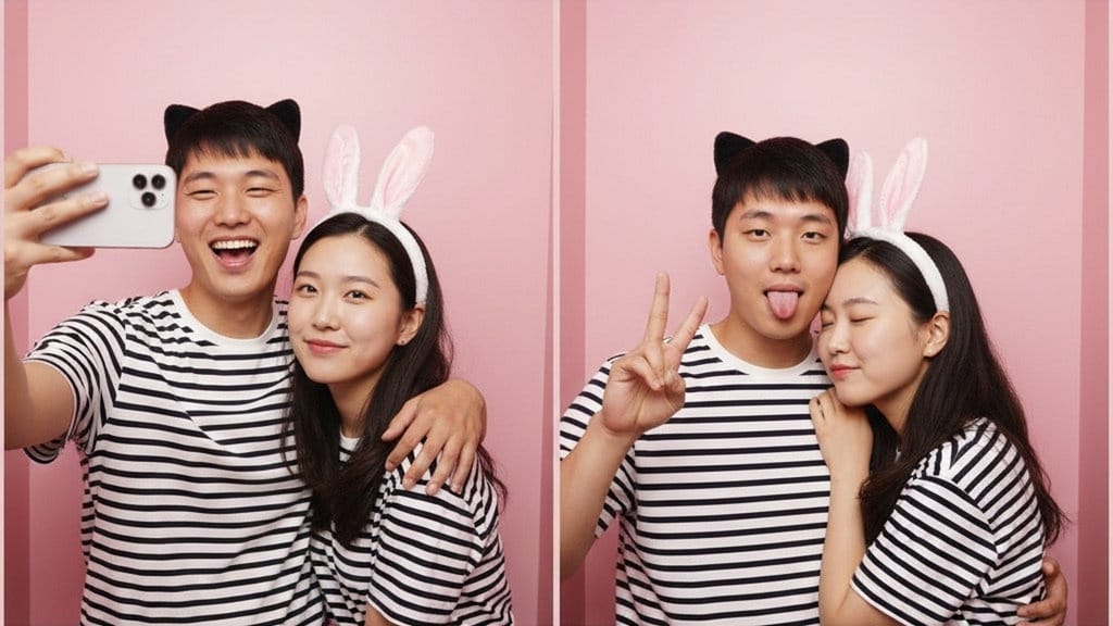 20 Contoh Prompt Gemini AI Foto Photobox Bersama Pacar & Teman 20 Contoh Prompt Gemini AI Foto Photobox Bersama Pacar & Teman