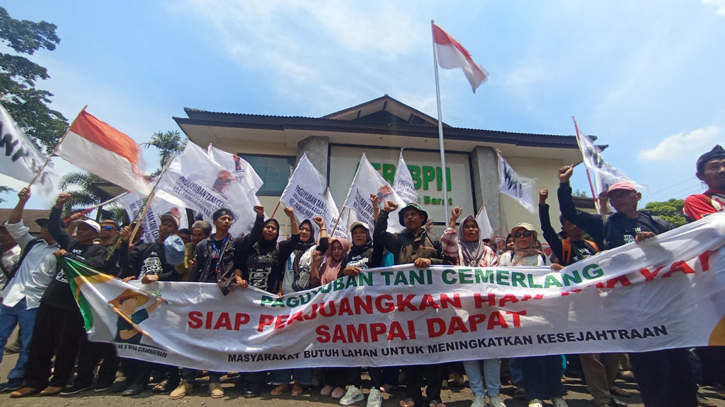 Hari Tani di Bandung, BPN Dituntut Tak Perpanjang HGB Perusahaan Hari Tani di Bandung, BPN Dituntut Tak Perpanjang HGB Perusahaan