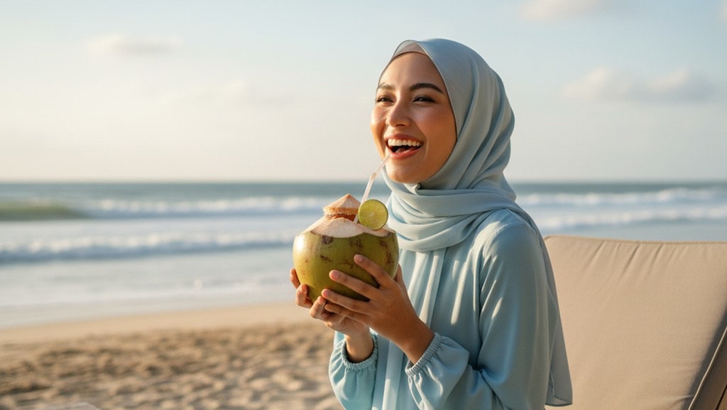 20 Prompt Gemini AI Foto Sendiri Wanita Berhijab di Pantai 20 Prompt Gemini AI Foto Sendiri Wanita Berhijab di Pantai