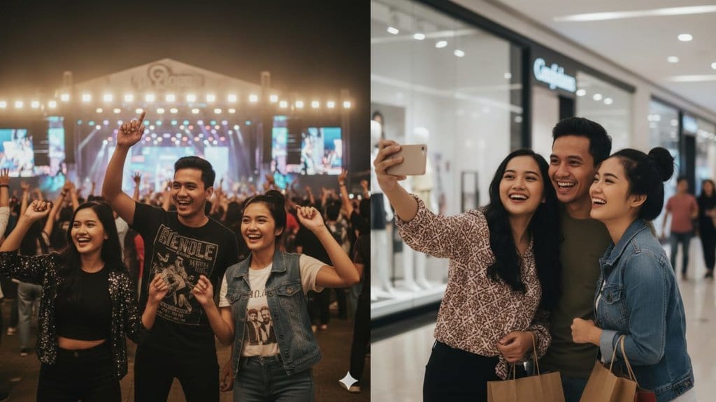 Prompt AI Foto Konser Musik Outdoor yang Seru dan Realistis
