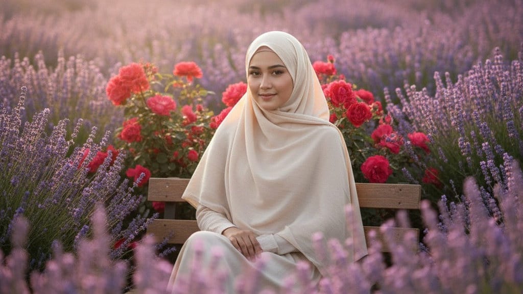 20 Contoh Prompt Gemini AI Foto di Taman Bunga yang Indah