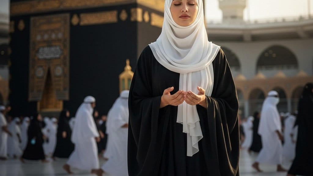 20 Contoh Prompt Wanita Berhijab di Makkah dan Madinah 20 Contoh Prompt Wanita Berhijab di Makkah dan Madinah