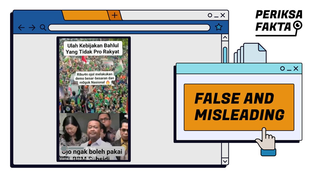 Hoaks Ribuan Ojol Demo Gegara Dilarang Gunakan BBM Subsidi Hoaks Ribuan Ojol Demo Gegara Dilarang Gunakan BBM Subsidi