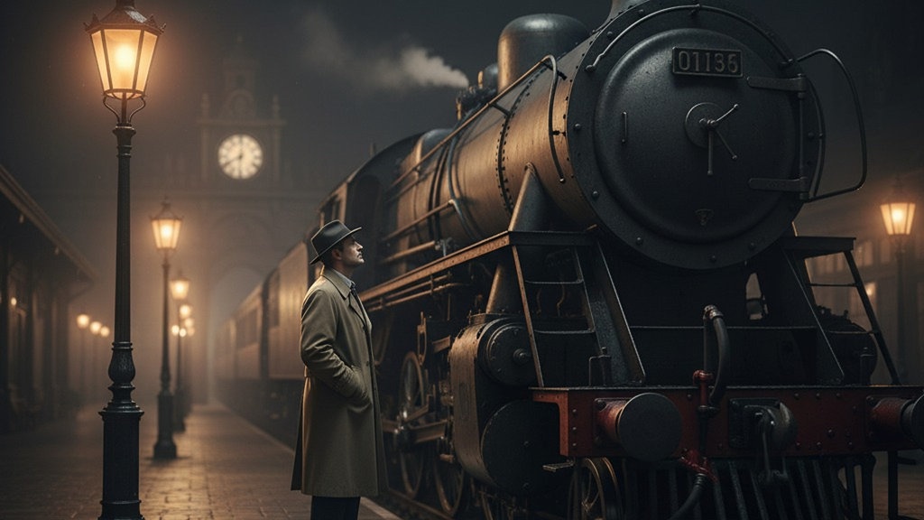 Prompt Gemini AI Foto Sendiri di Stasiun Kereta Kosong & Malam