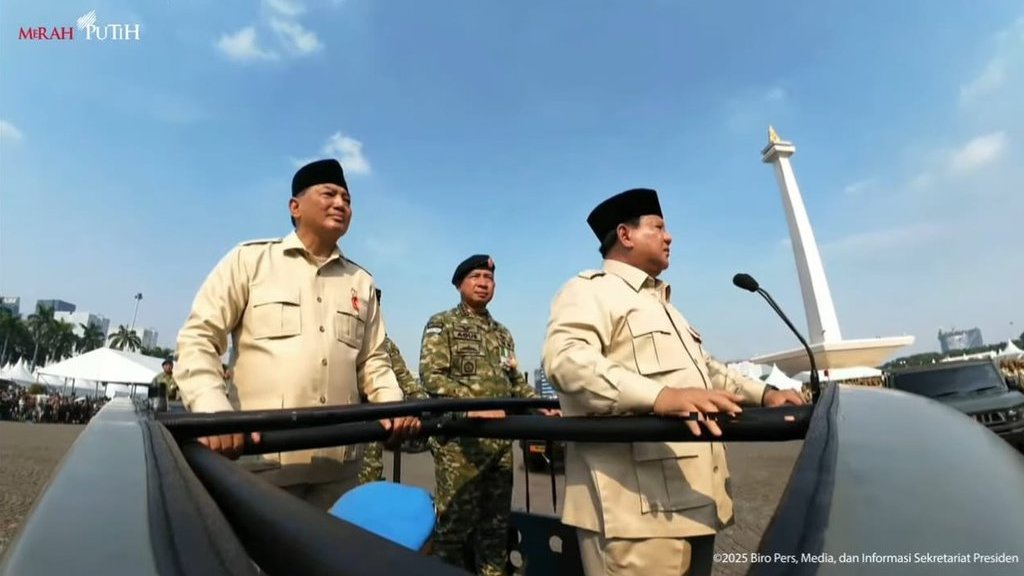Prabowo Pimpin Upacara Peringatan HUT ke-80 TNI di Monas Prabowo Pimpin Upacara Peringatan HUT ke-80 TNI di Monas