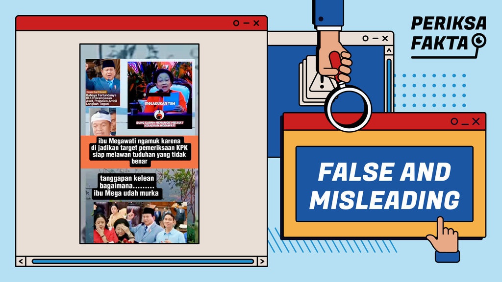 Hoaks Narasi Video Megawati Ngamuk Jadi Target Pemeriksaan KPK