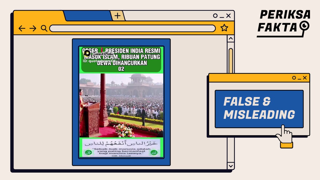 Tidak Benar Presiden India Draupardi Murmu Masuk Islam Tidak Benar Presiden India Draupardi Murmu Masuk Islam