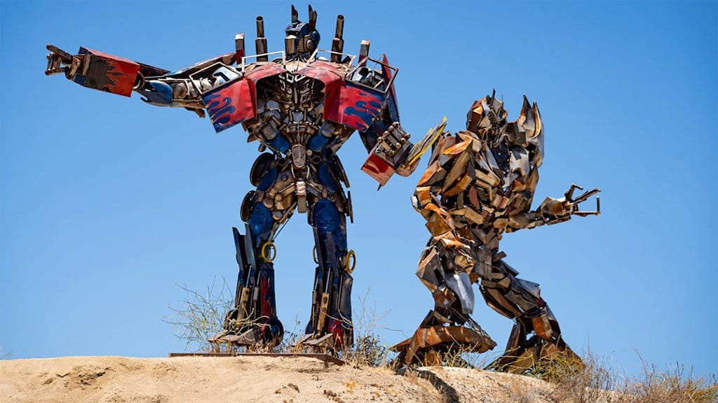 20 Contoh Prompt AI Foto Bareng Robot Transformer