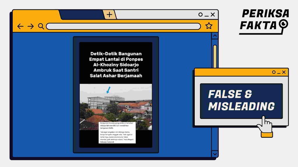 Hoaks Video Detik-Detik Rubuhnya Pesantren Sidoarjo Hoaks Video Detik-Detik Rubuhnya Pesantren Sidoarjo