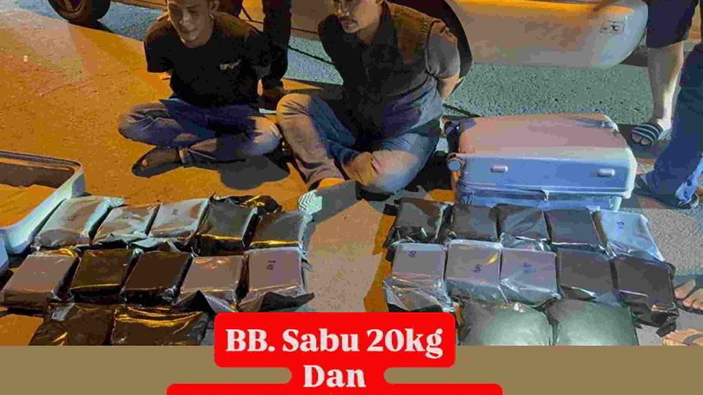 Polisi Tangkap 2 Kurir Narkoba Bawa Sabu 20 Kg di Cikarang
